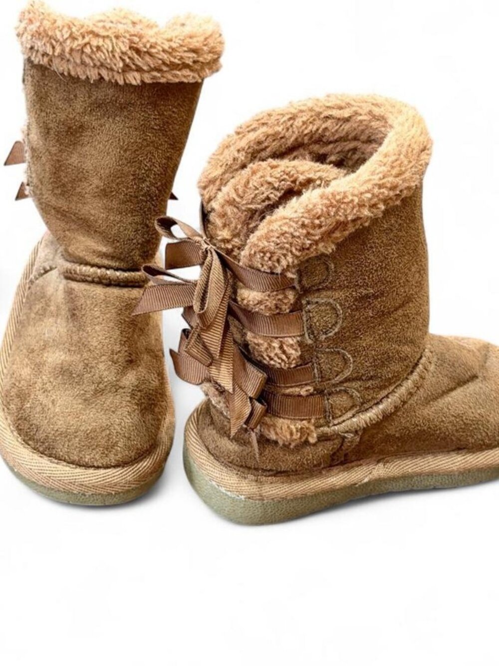 Girls' Tan and Brown Boots